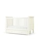Mia 4 Piece Cotbed with Dresser Changer, Wardrobe, and Essential Pocket Spring Mattress Set- White image number 4